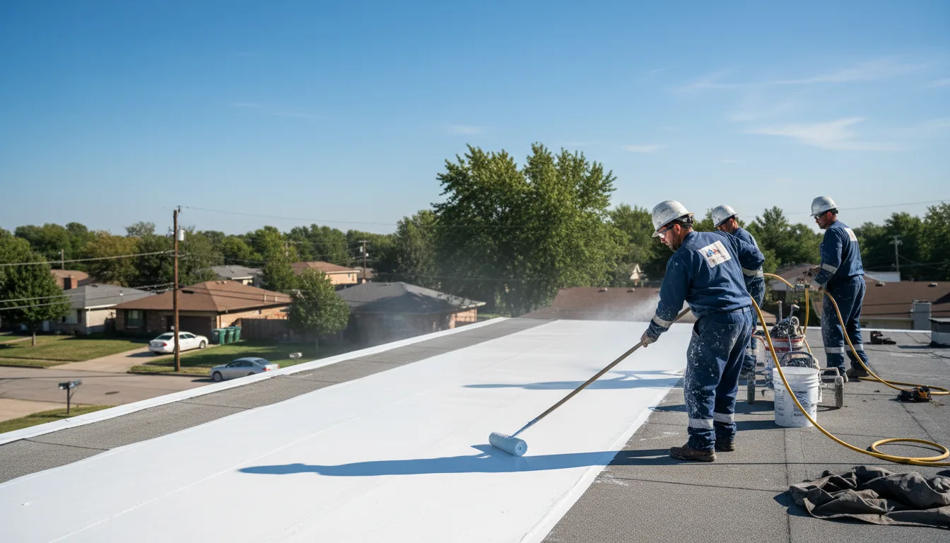 Commercial roof coating in Quitman, AR near me